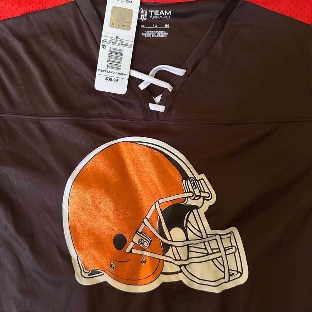 NWT NFL Cleveland Browns Women’s Jersey Top - Picture 6 of 6
